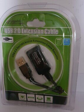 Plugable 5 Meter (16ft) USB 2.0 Active Extension Cable Type A Male to A Female